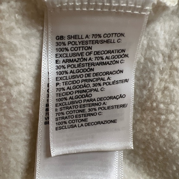 The North Face Trivert Pullover Hoodie beige front pouch pocket women size M - Picture 14 of 16